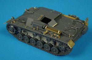 画像1: Hauler[HLX48003]1/48WWII独 III号突撃砲B型 エッチングセット(タミヤ用) (1)