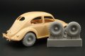 Hauler[HLX48173]1/48WWII独 フォルクスワーゲン82Eビートル ホイールセット(タミヤ用)