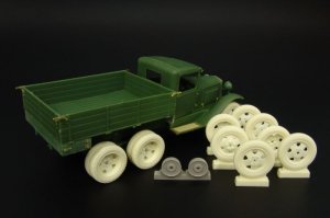 画像1: Hauler[HLX48268]1/48WWII露 GAZ-AAA ホイールセット(ユニモデル用) (1)