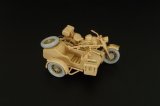 Hauler[HLX48358]1/48WWII独 モーターバイク&サイドカー エッチングセット(タミヤ用)