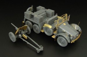 画像1: Hauler[HLX48361]1/48WWII独 クルッププロッツェ 3.7cm砲牽引型 エッチングセット(タミヤ用) (1)