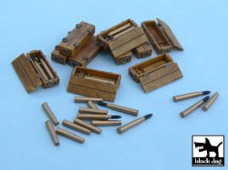 画像3: BLACK DOG[T48015]1/48 WWII独 パンター弾薬箱&弾薬セット(10箱+砲弾/薬莢)