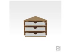 画像2: ホビーゾーン[HBZOM11]エンドコーナー引出しモジュール