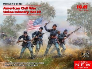 画像1: ICM[ICM35023] 1/35 アメリカ南北戦争 北軍歩兵　#2 (1)