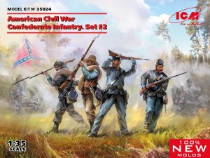 画像1: ICM[ICM35024] 1/35 アメリカ南北戦争 南軍歩兵　#2 (1)
