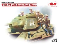 ICM[ICM35368] 1/35 ソビエトT-34/76 w戦車搭乗兵