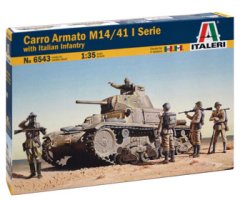 画像1: イタレリ[IT6543] 1/35 イタリア戦車 M14/41 イタリア軍兵士5体付き