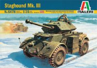 イタレリ[IT6478] 1/35 スタッグハウンド Mk.III 装甲車（メタル砲身・エッチングパーツ付き）
