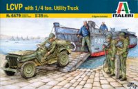 イタレリ[IT6479] 1/35上陸用舟艇 LCVP & ジープ・トレーラー
