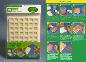 画像1: J's Work[PPA3002]Silicone Mold For 1/35 Tile (1)