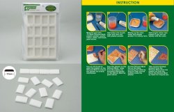 画像1: J's Work[PPA3072]Silicone Mold 1/35 Round Edged Tiles (Small)