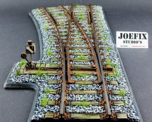 画像1: JOEFIX[JF305]1/35 鉄道待避線(右曲がり)セット (1)