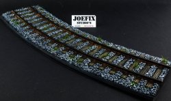 画像1: JOEFIX[JF308]1/35 鉄道線路(カーブ)
