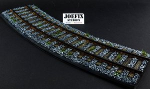 画像1: JOEFIX[JF308]1/35 鉄道線路(カーブ) (1)