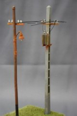 JOEFIX[JF367.35]1/35 ベトナムの電柱(コンクリート/木製)