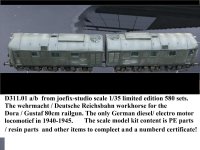 JOEFIX[JF314]WWIIドイツ国防軍 ディーゼル機関車 D311.01a/b
