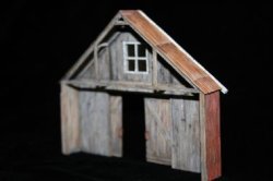 画像2: JOEFIX[JF320.72]1/72 木造納屋/木造小屋(戸口のみ)