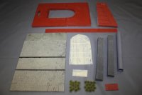 JOEFIX[JF342.35B]1/35工場外壁B アーチ窓付