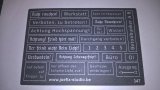 JOEFIX[JF347]ドイツ語警告文 エアブラシ塗装用ステンシル