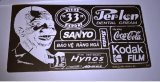 JOEFIX[JF348]ベトナム戦争 英文広告文エアブラシ塗装用ステンシル