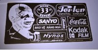 JOEFIX[JF348]ベトナム戦争 英文広告文エアブラシ塗装用ステンシル