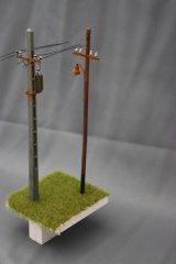JOEFIX[JF367.72]1/72コンクリート製電柱（2個セット）