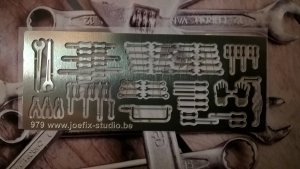 画像1: JOEFIX[JF979]1/35工具/レンチセット(エッチング製) (1)