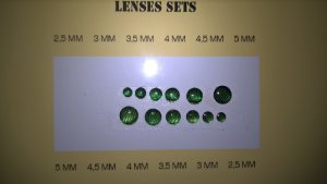 画像1: JOEFIX[JF981]丸形ヘッドライトセット2.5〜5mm径 グリーン (1)