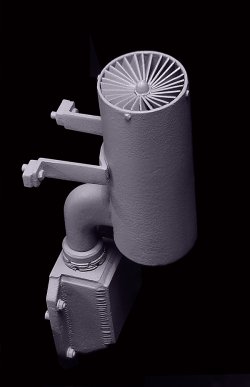 画像5: 1120[Z-15] 1/35 パンターG/F型用 消炎型マフラーセット