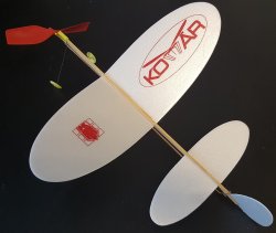 画像3: KPモデル[KPM1000]ゴム動力飛行機「コマール２」