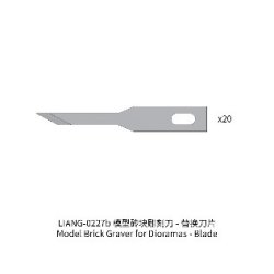 画像1: LIANG MODEL[LIANG-0227b]ブリックグレーバー用替刃 (20枚)