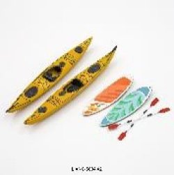 画像5: LIANG MODEL[LIANG-S004]1/35 カヌー & サーフボードセット