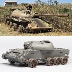 画像2: LIANG MODEL[LIANG-S106]1/35 T-55用焼け焦げた転輪& 車軸セット