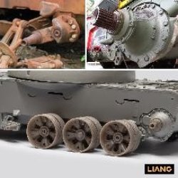 画像3: LIANG MODEL[LIANG-S106]1/35 T-55用焼け焦げた転輪& 車軸セット