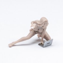 画像2: LIANG MODEL[LIANG-F003]1/35 ハッカーガール (3Dプリンター製)