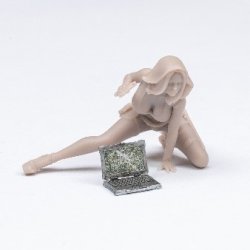 画像3: LIANG MODEL[LIANG-F003]1/35 ハッカーガール (3Dプリンター製)