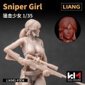 LIANG MODEL[LIANG-F004]1/35 スナイパーガール(3Dプリンター製)