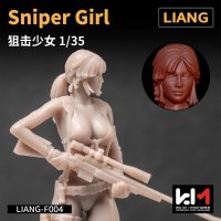 LIANG MODEL[LIANG-F004]1/35 スナイパーガール(3Dプリンター製)