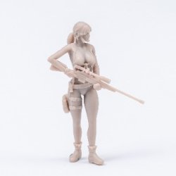画像6: LIANG MODEL[LIANG-F004]1/35 スナイパーガール(3Dプリンター製)