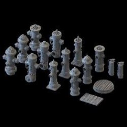 画像2: LIANG MODEL[LIANG-0602]1/35 消火栓w/アクセサリー