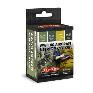 画像1: ライフカラー[CF01]WWII アメリカ軍用機 機内色カラーセット (1)