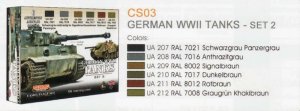 画像1: ライフカラー[CS-03]WWII ドイツ軍戦車カラーセット set2 (1)
