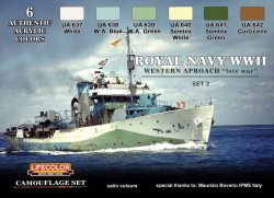 画像1: ライフカラー[CS-34] WWII 英国海軍カラーセット #2 ウエスタンアプローチ 戦争後期