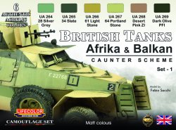 画像1: ライフカラー[CS-43]WWII イギリス陸軍車両カモフラージュセット北アフリカ戦線及びバルカン半島戦域
