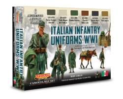 画像1: ライフカラー[CS-50]WWI 第一次大戦イタリア王国軍歩兵制服カラーセット