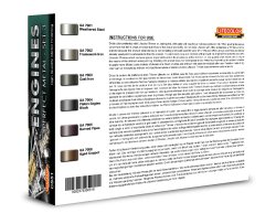 画像2: ライフカラー[CS-51]エンジンメタルズ パーフェクトメタル塗料セット3