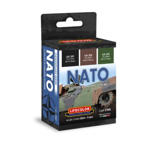 画像1: ライフカラー[CT02]現用 NATO陸軍車両 3色標準迷彩カラーセット (1)