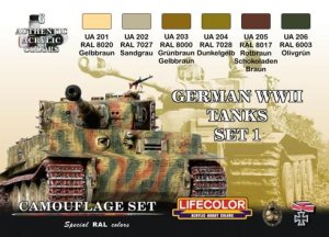 画像1: ライフカラー[CS-01]WWII ドイツ軍戦車カラーセット set1 (1)