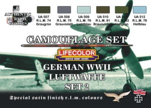 画像1: ライフカラー[CS-07]WWII ドイツ空軍機カラーセット set2 (1)