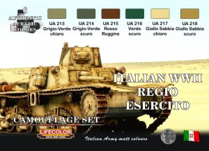 画像1: ライフカラー[CS-08]WWII イタリア軍車両カラーセット (1)